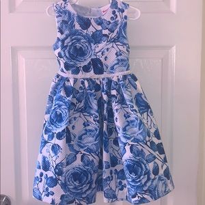 Girls Floral Print Dress